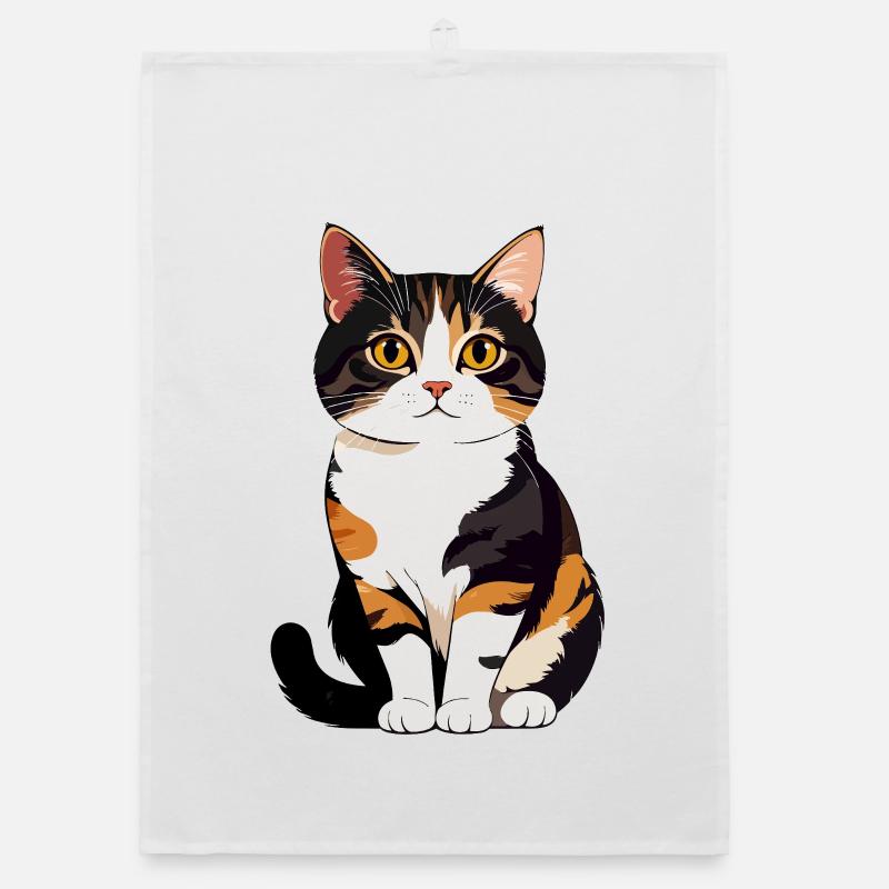 Chaton Portrait de Chat Calico Torchon bio