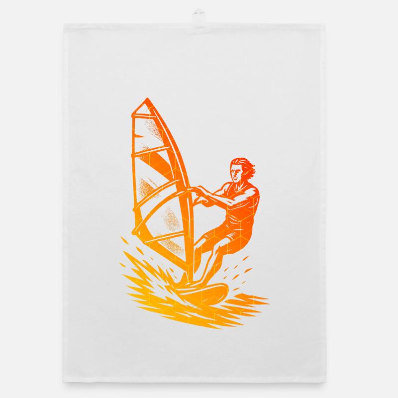 Illustration de planche à voile pour la planche à voile Torchon bio