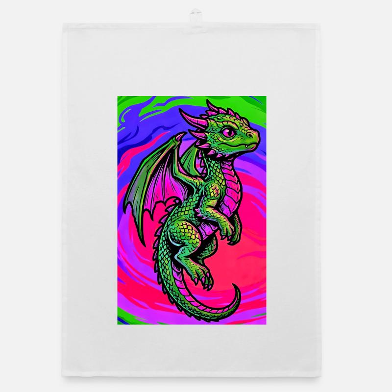Drache Organic Geschirrtuch