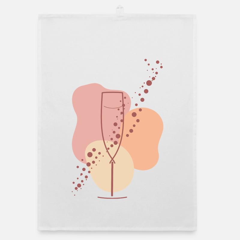 Sparkling wine lover Sparkling Aura Organic dish towel