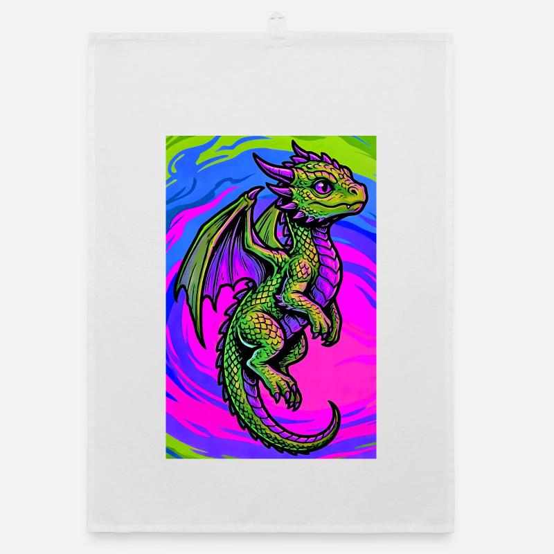 Drache Organic Geschirrtuch