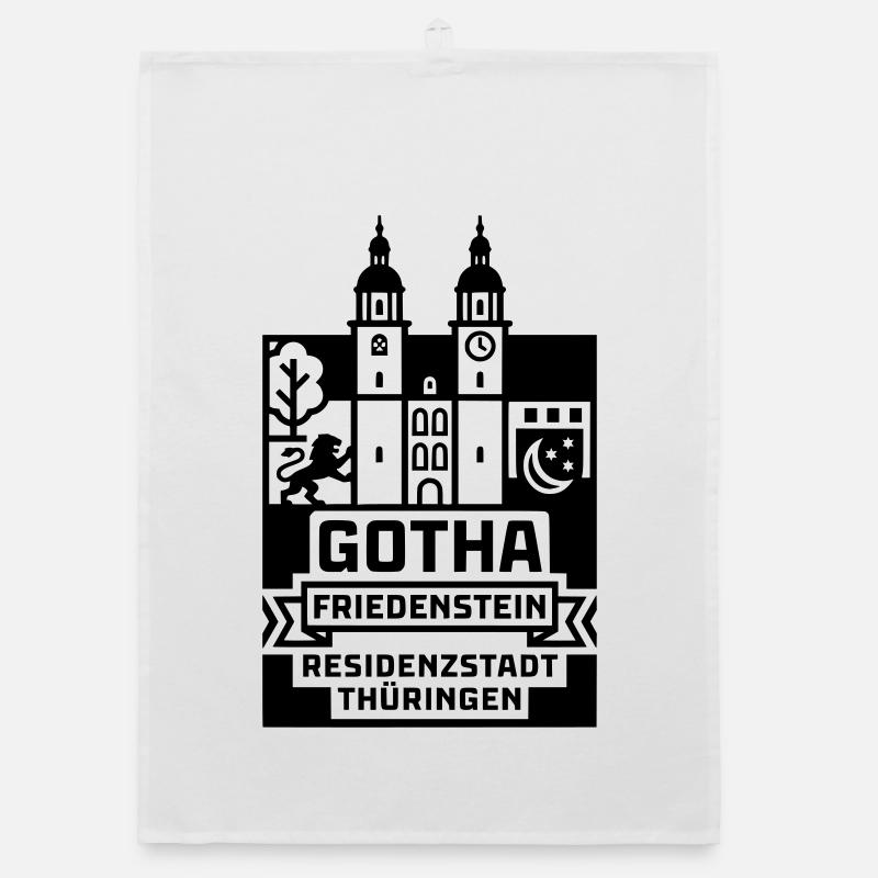 Gotha Friedenstein Residenzstadt Thüringen Organic Geschirrtuch