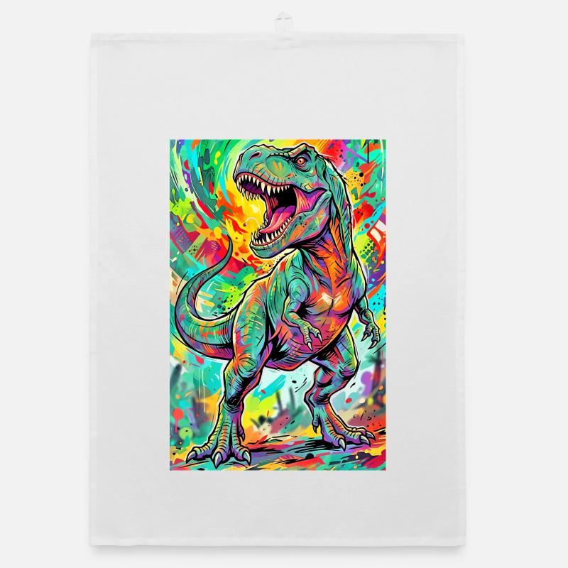 dinosaur Organic dish towel