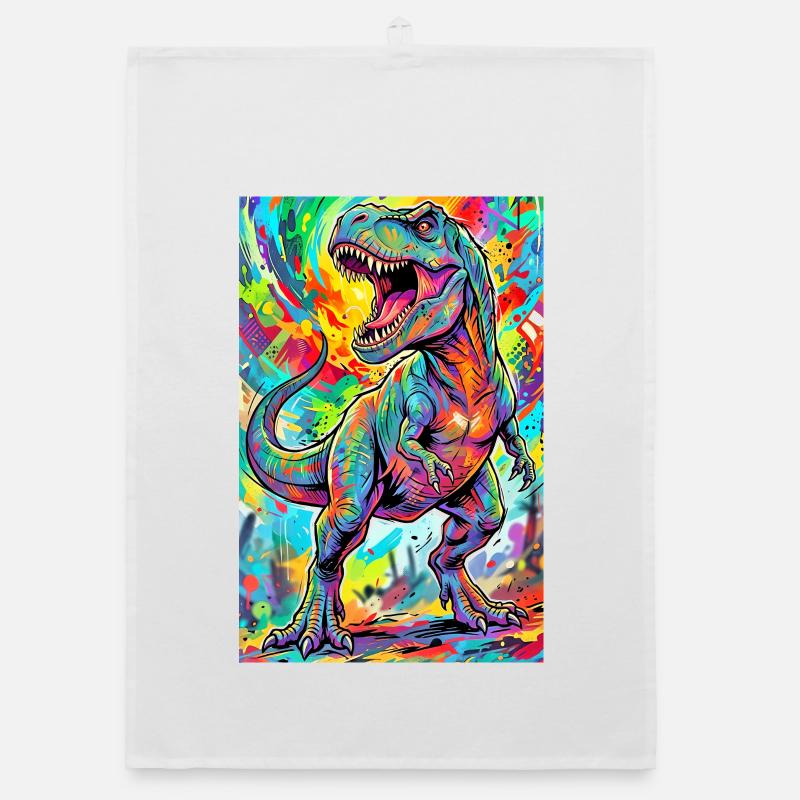 dinosaur Organic dish towel