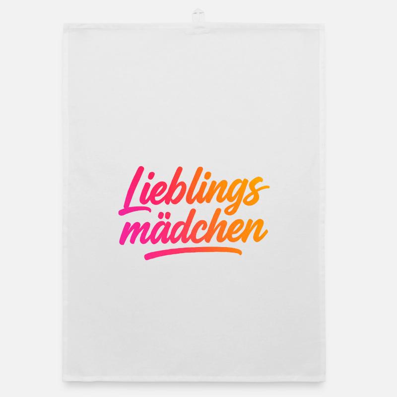 Lieblingsmädchen – Typografie Brush Script | Moder Organic Geschirrtuch