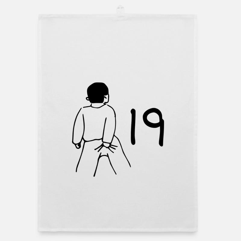 19e anniversaire - 19 ans Torchon bio