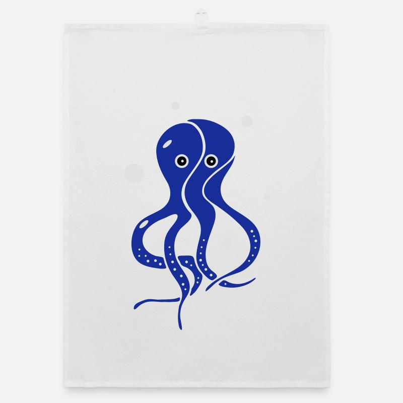 The squid Organic dish towel