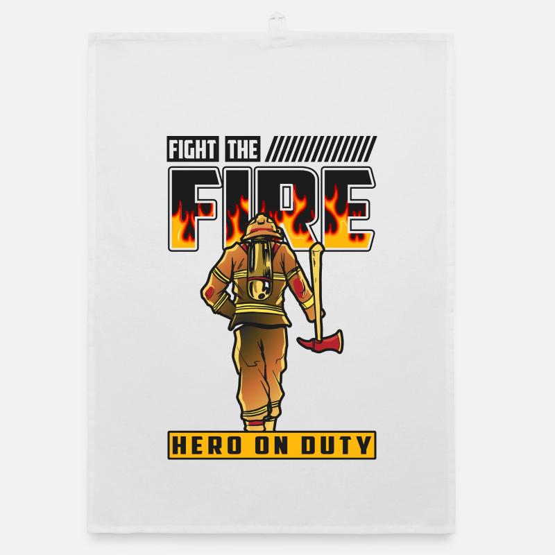 Feuerwehrmann Organic Geschirrtuch