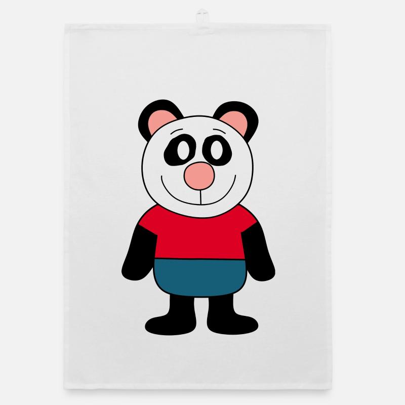 Panda Panda Ours Ours Ours Visage Ours Yeux mignons Torchon bio