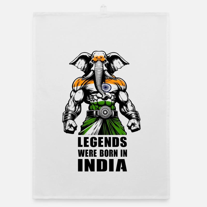 India elephant legends design Organic dish towel