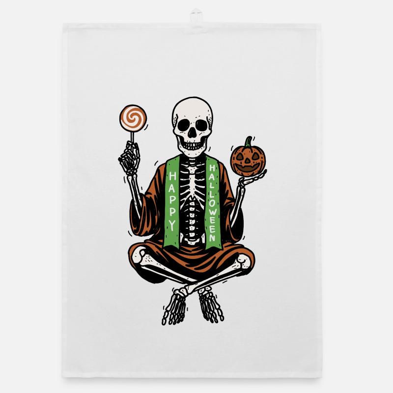 Halloween Night Organic dish towel