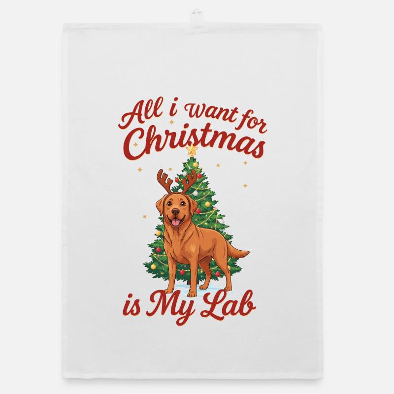 Noël avec mon Labrador Torchon bio