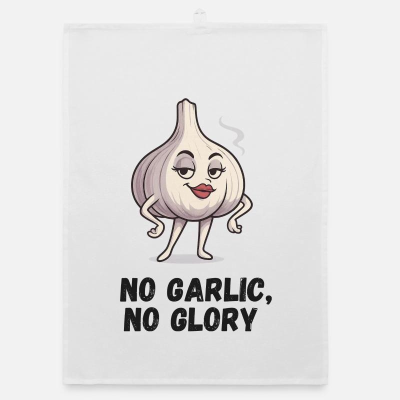 Garlic with attitude: No Garlic No Glory Organic dish towel