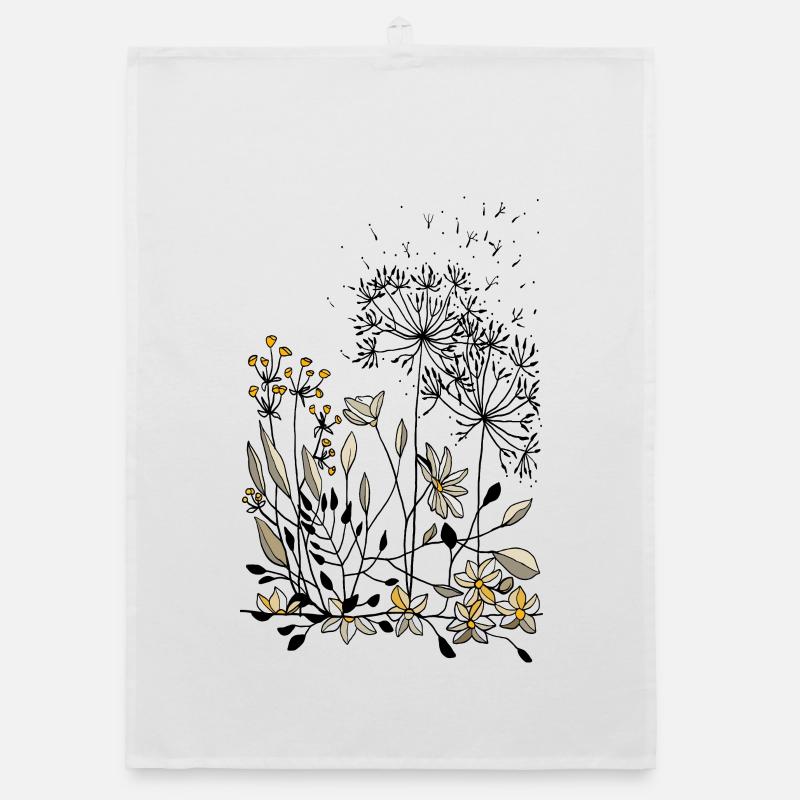 Blumen Organic Geschirrtuch
