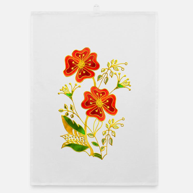 Blumen Organic Geschirrtuch