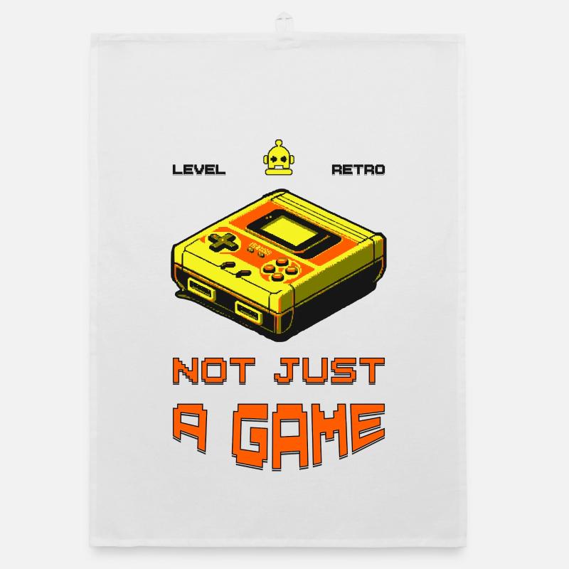 Retro Not Just A Game Organic Geschirrtuch