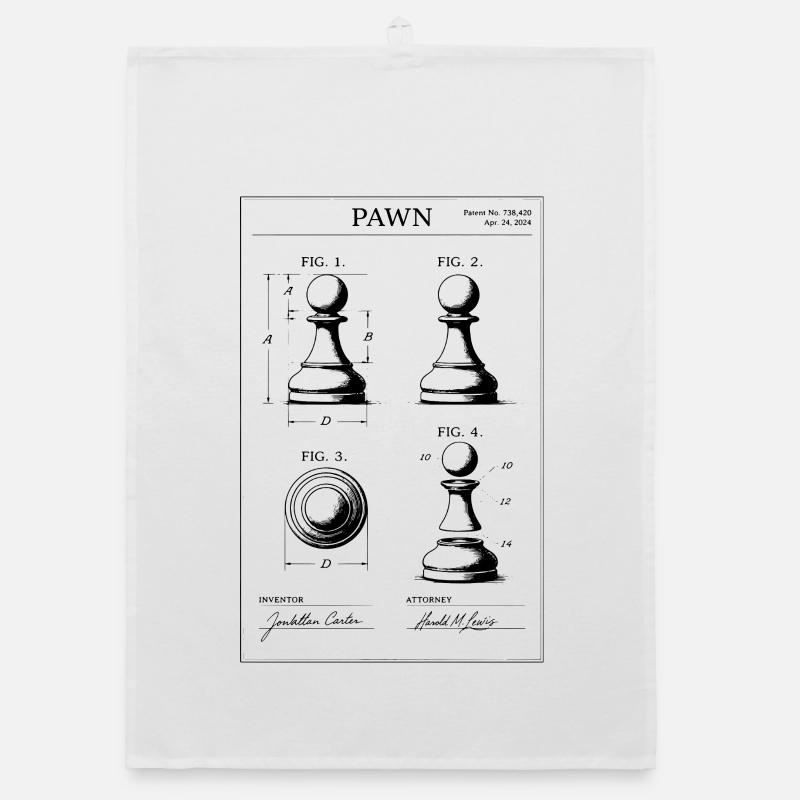 Pawn Patent Blueprint Organic dish towel