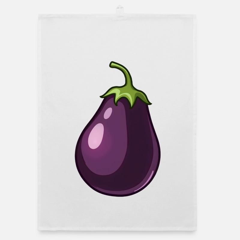 eggplant Organic dish towel
