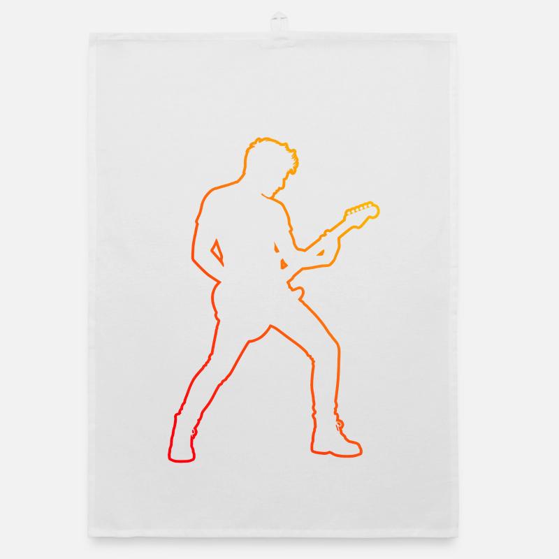Guitar Game Gift Idea for the Guitar Player Organic dish towel