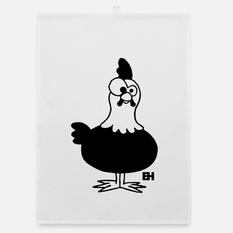 Huhn - Hühnchen Organic Geschirrtuch