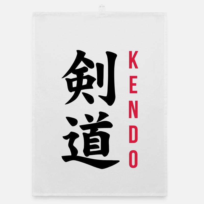 Kendo / Kendoka / Sword / Kampfkünste / Kampf Organic Geschirrtuch