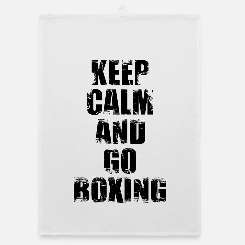 Boxing Motivation Organic dish towel