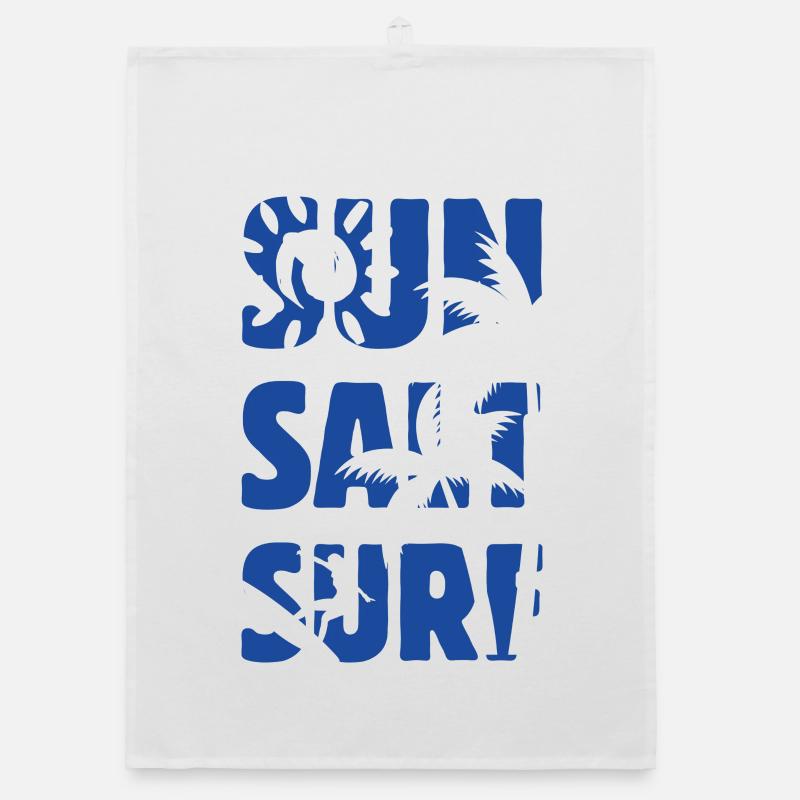 Soleil Sel Surf Été Torchon bio