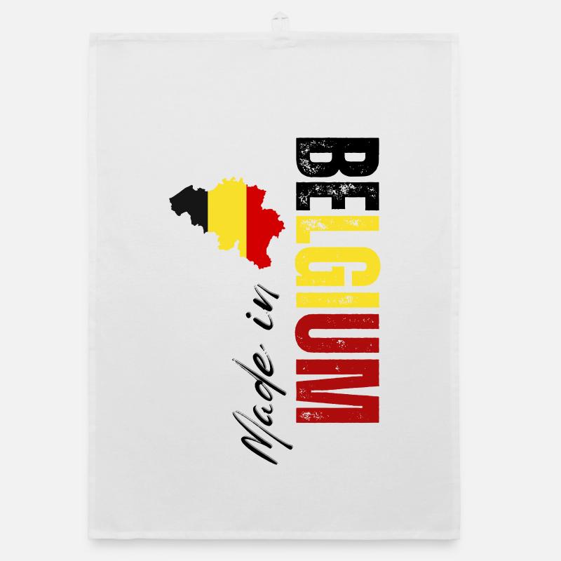 Fabriqué en Belgique, conception verticale Torchon bio