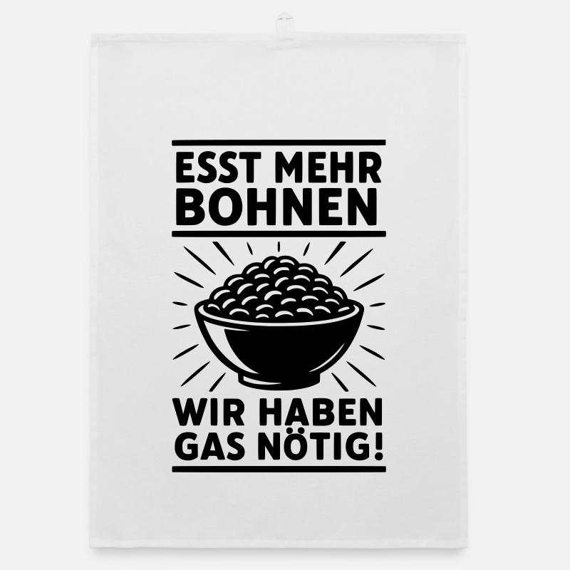 Les haricots mangent du gaz de pet Torchon bio