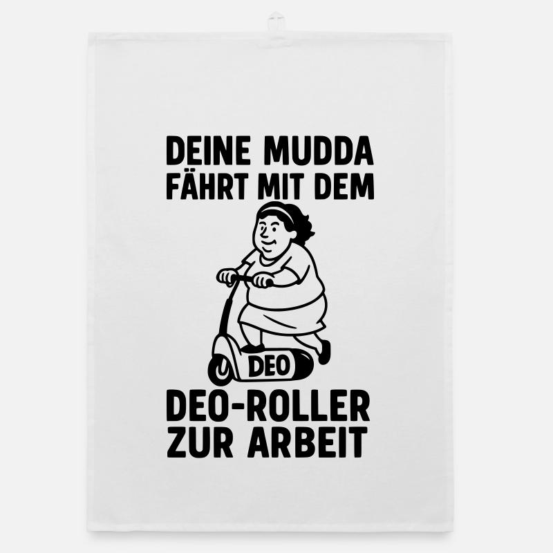 deine mutter witz deo roller mofa drogerie  Organic Geschirrtuch