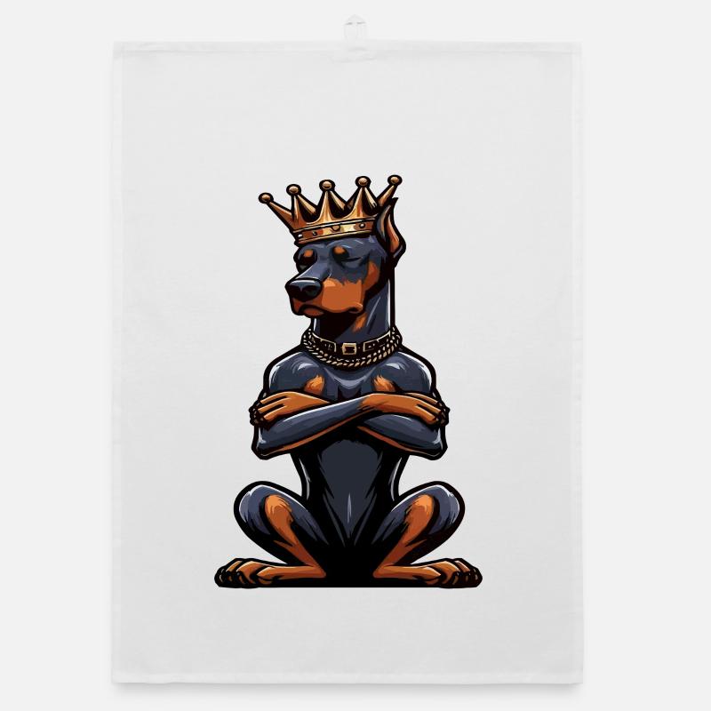 Doberman Doberman Propriétaire Doberman Lovers Torchon bio