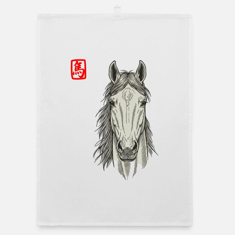 Cheval asiatique Torchon bio