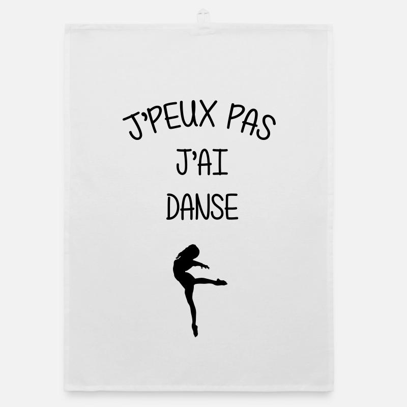 I can't, I danced Organic dish towel