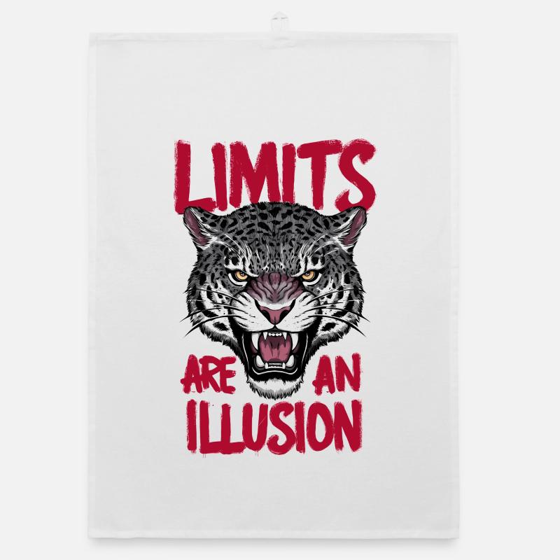 Les limites sont une illusion - Torchon bio - blanc