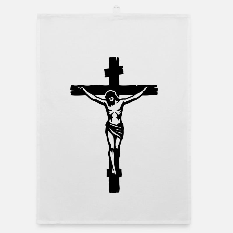 Jesus Cross Organic dish towel
