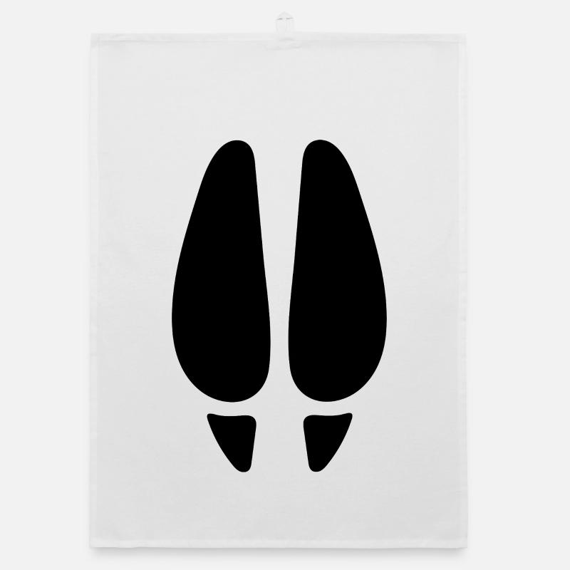 Deer Footprint Organic dish towel