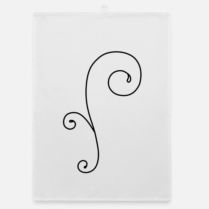 Whimsical Swirl Organic dish towel
