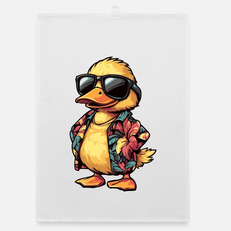 Duck Comic Holiday Torchon bio
