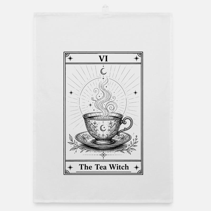 Tea Witch | Tarot Humor Tea Organic dish towel
