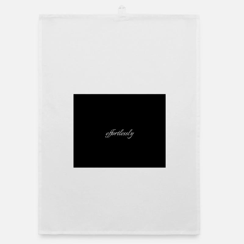 Effortlessly Elegant Script Typografie Organic Geschirrtuch