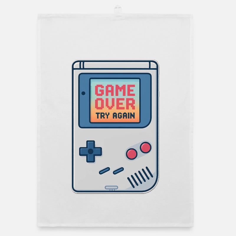 Motif de console de jeu rétro Torchon bio