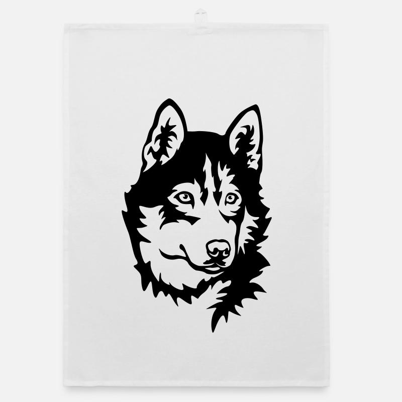 Husky Head Organic dish towel