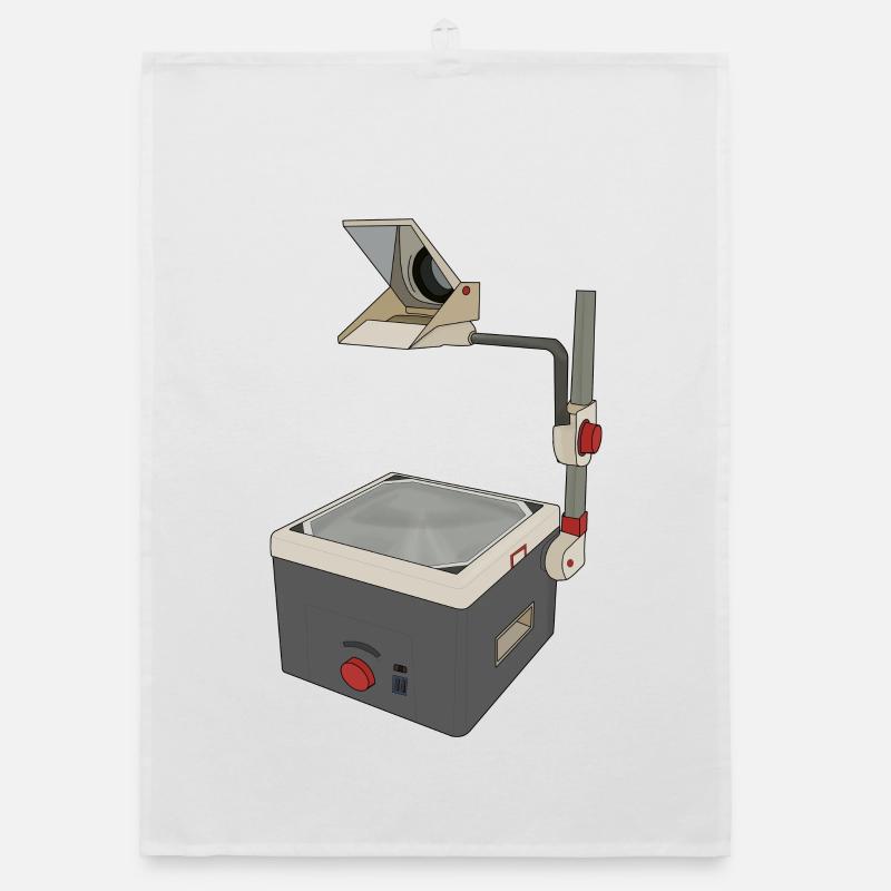 OHP 80s 90s Overhead Projector Organic dish towel