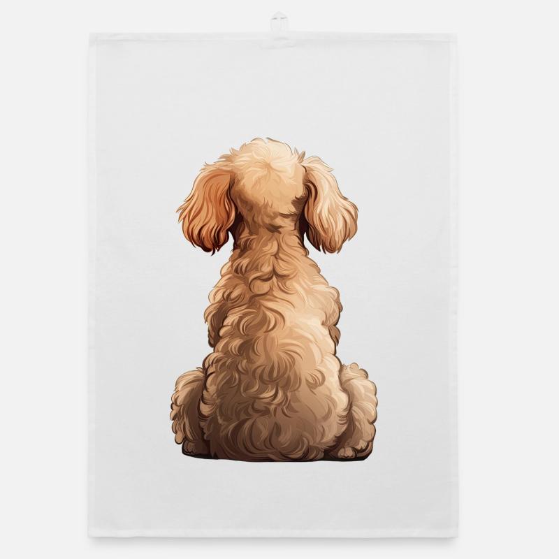 Poodle Organic dish towel