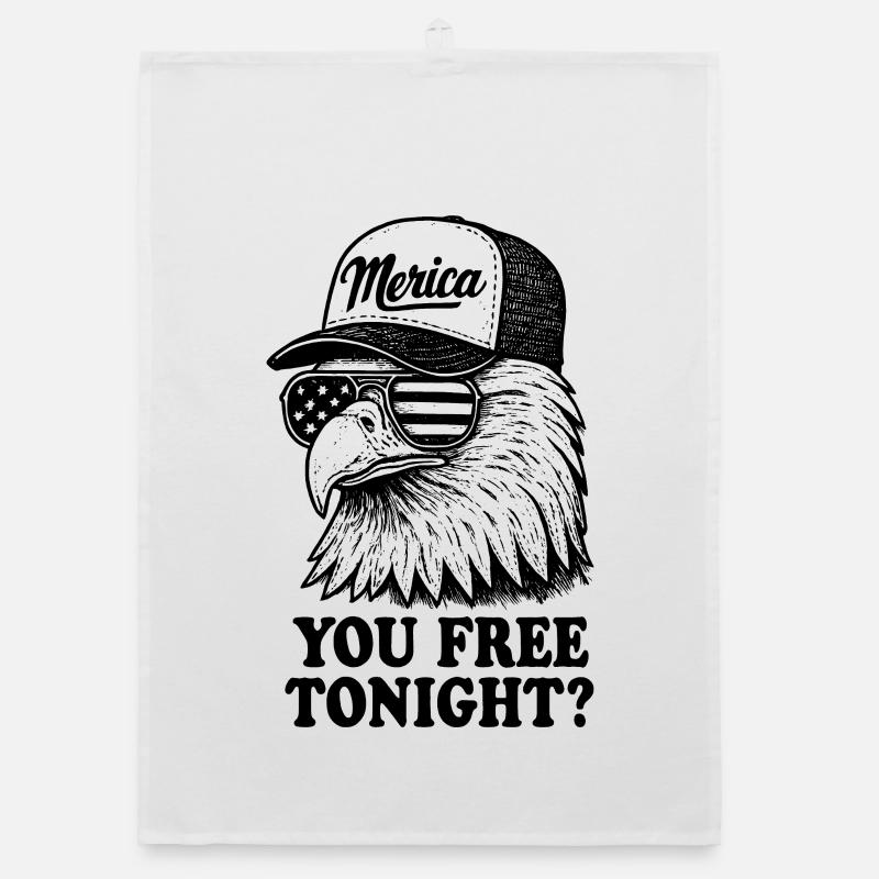 Tu es libre ce soir, Eagle, 4 juillet Torchon bio