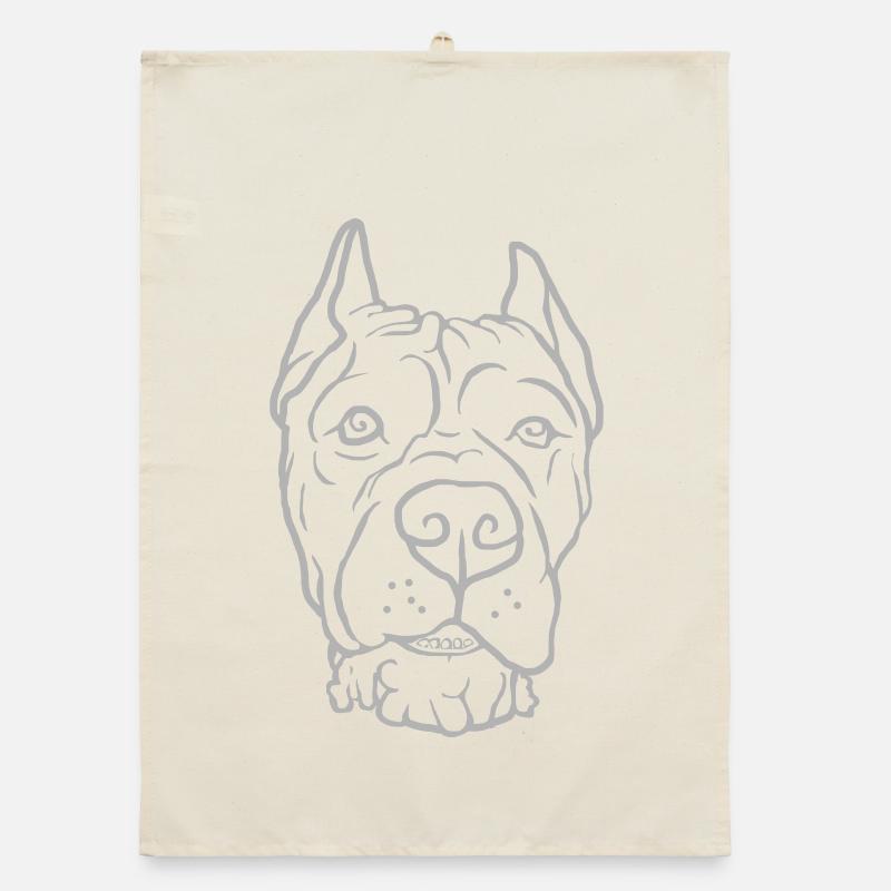 Tête de Cane Corso Torchon bio