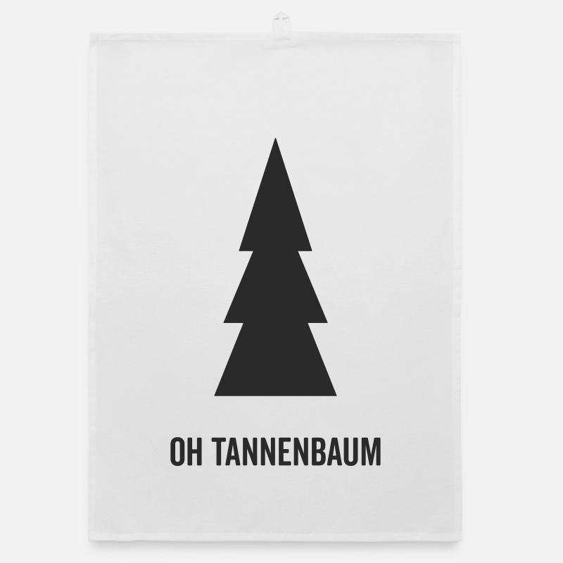Tannenbaum Silhouette Oh Tannenbaum Organic Geschirrtuch