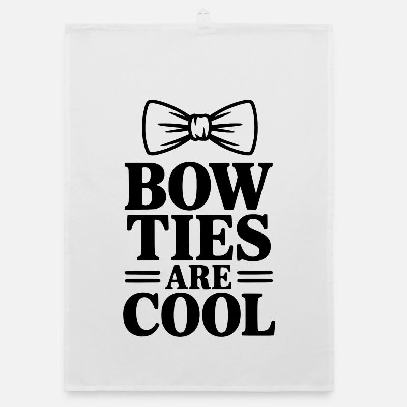 Bow Ties Are Cool Organic dish towel
