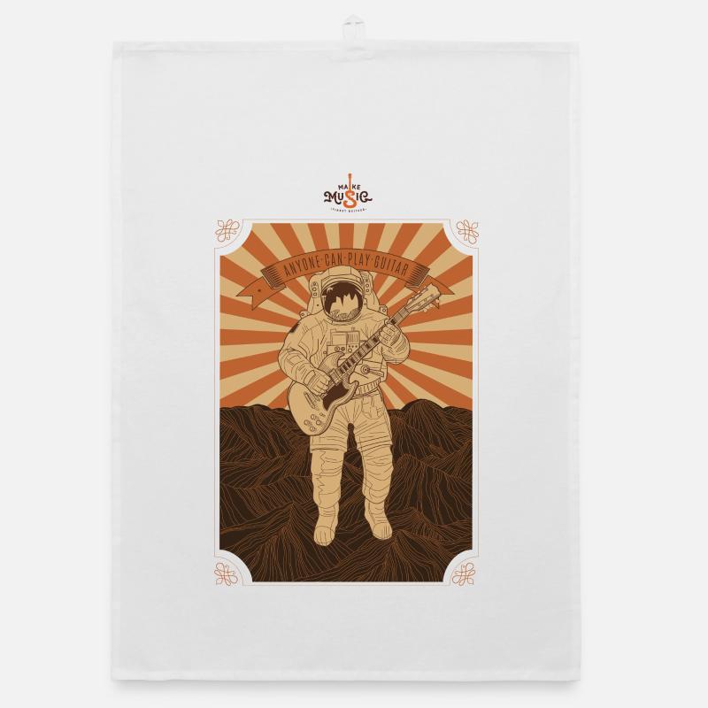 Make Music Astronaut Organic Geschirrtuch