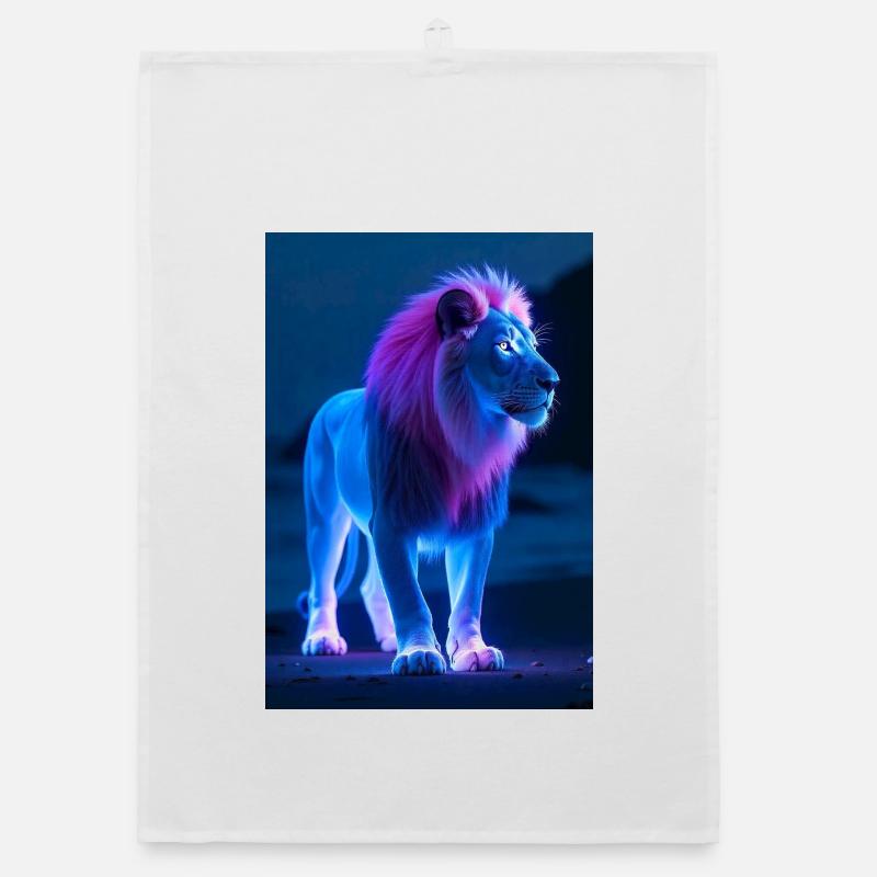 Animal Magic Leo Organic dish towel